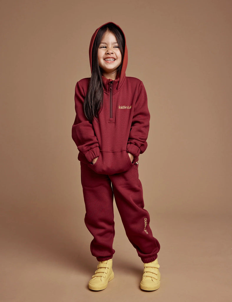 Goldie & Ace Sets Dylan Sweatpants - Brick Burgundy