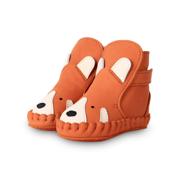 Donsje Shoes 0-6 Months Donsje - KAPI lining - Red Panda