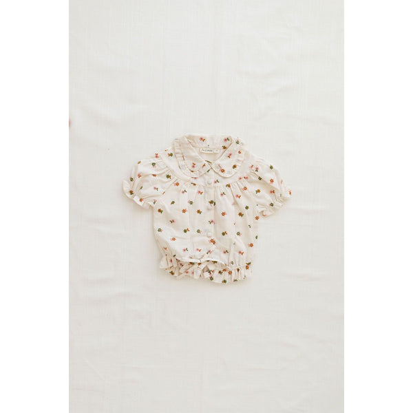 Fin & Vince Tops Eleanor Blouse - Embroidered Floral