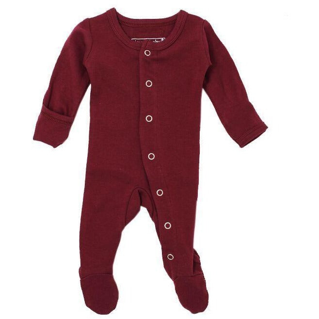 Loved Baby One Piece Lovedbaby - Organic Footed Overall - Cranberry