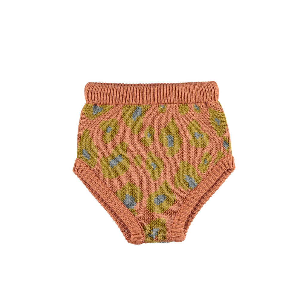 Piupiuchick Bottoms Knitted high waisted shorts - Animal print