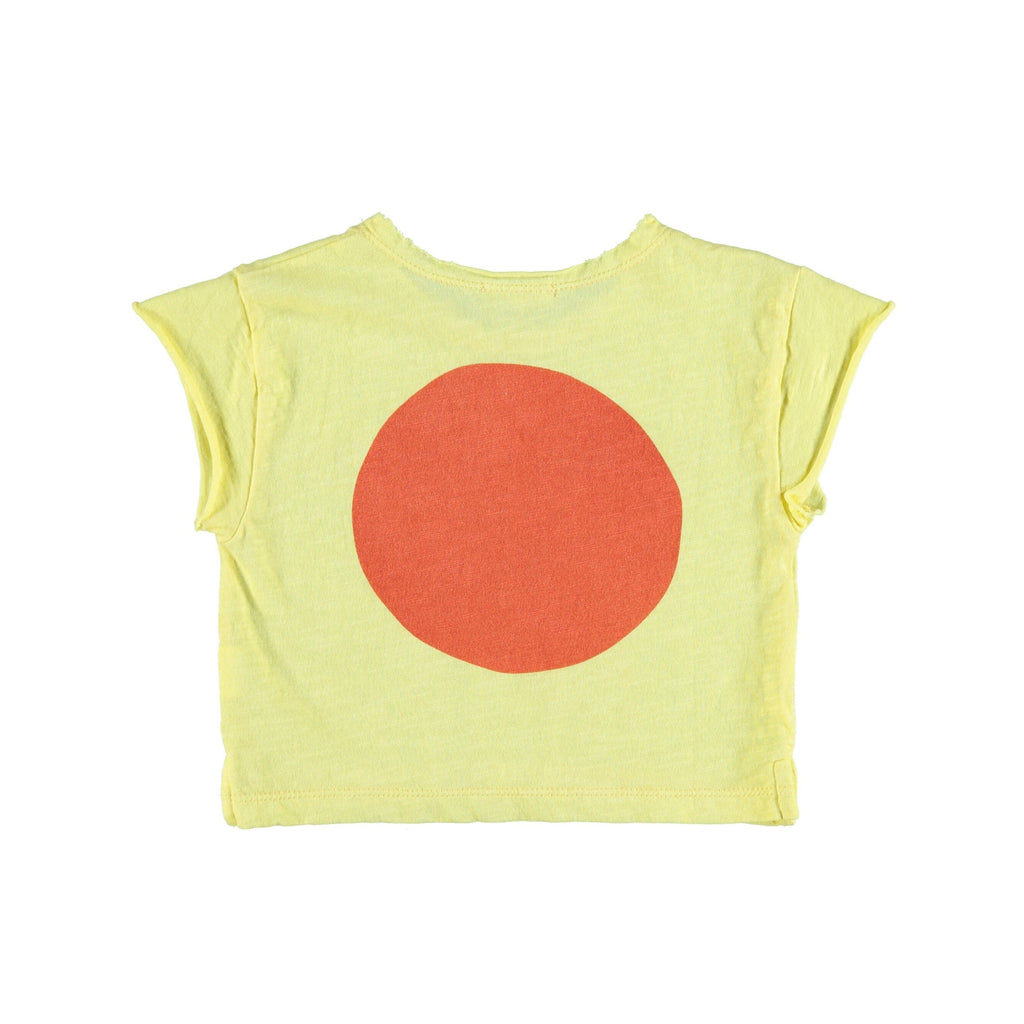 Piupiuchick Tops 3 Months T-Shirt - Yellow 'Sol da vida'