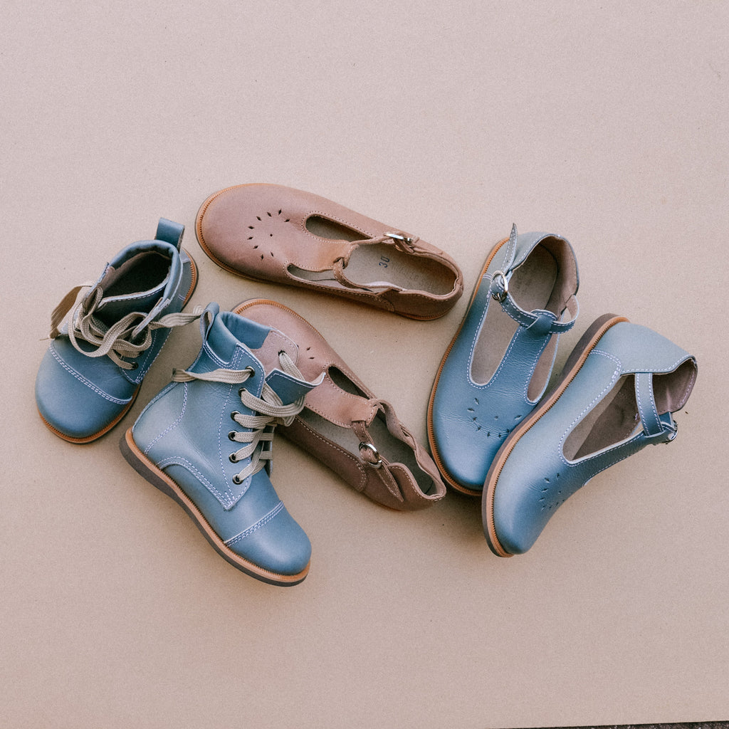 Soles Shoes PREORDER - Ezra Boots - Vintage Blue