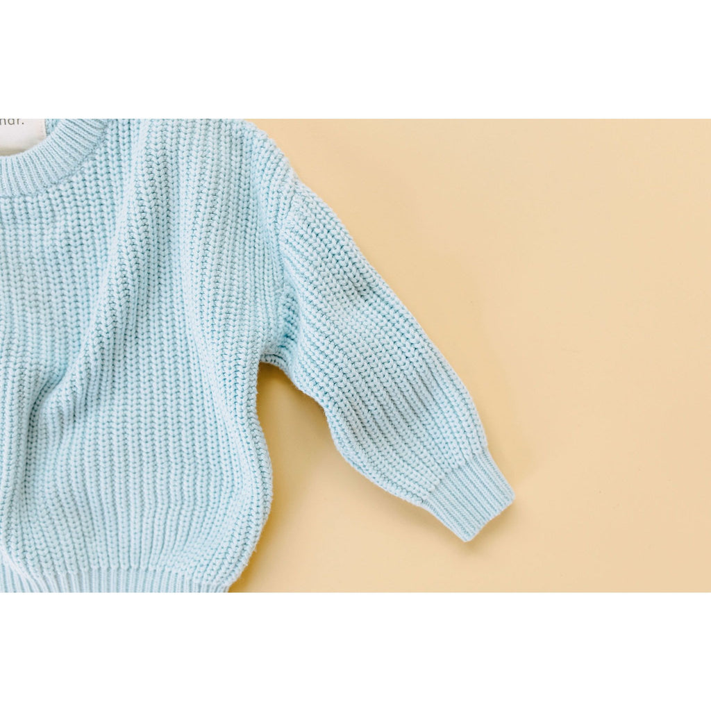 Wandr Tops Wandr - Chunky Sky Blue Pullover Knit